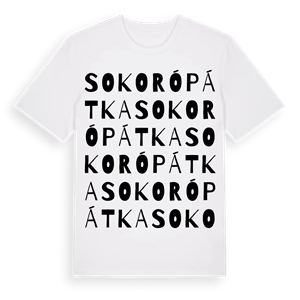 Sokorópátka ordlek t-shirt – ekologisk bomull t-shirt från Pinshirt