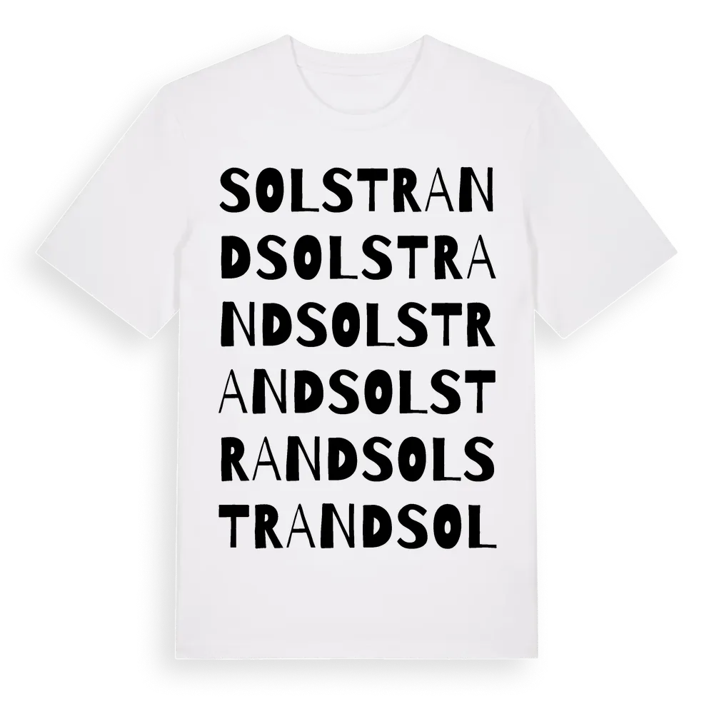 Solstrand ordlek t-shirt i miljö