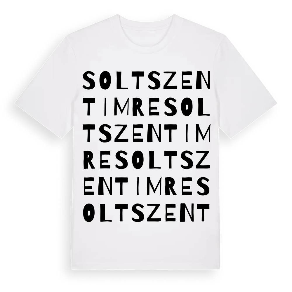 Soltszentimre ordlek t-shirt – White, i miljö