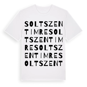 Soltszentimre ordlek t-shirt – ekologisk bomull t-shirt från Pinshirt