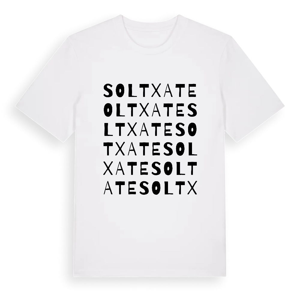 Soltxate ordlek t-shirt – White, i miljö