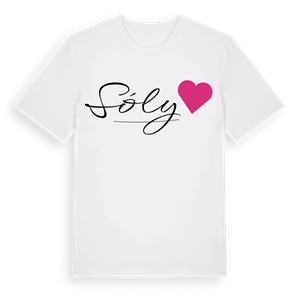 Sóly hjärta t-shirt – ekologisk bomull t-shirt från Pinshirt
