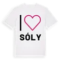 Jag älskar Sóly t-shirt stort tryck