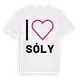 Jag älskar Sóly t-shirt stort tryck