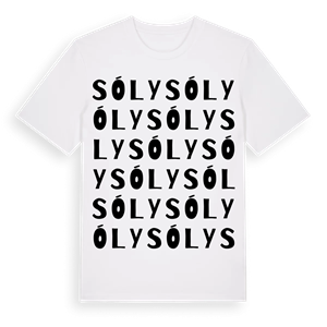 Sóly ordlek t-shirt – ekologisk bomull t-shirt från Pinshirt