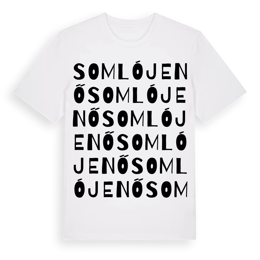 Somlójenő ordlek t-shirt – White, i miljö
