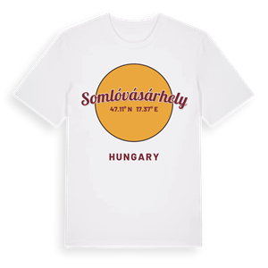 Somlóvásárhely cirkel t-shirt – ekologisk bomull t-shirt från Pinshirt