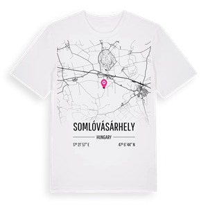 Somlóvásárhely karta t-shirt – ekologisk bomull t-shirt från Pinshirt