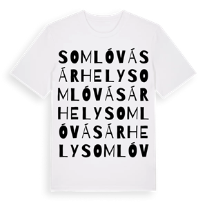 Somlóvásárhely ordlek t-shirt – ekologisk bomull t-shirt från Pinshirt