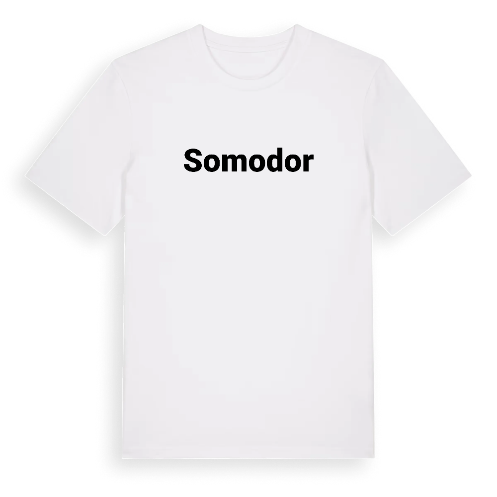 Somodor fetstil t-shirt – White, i miljö