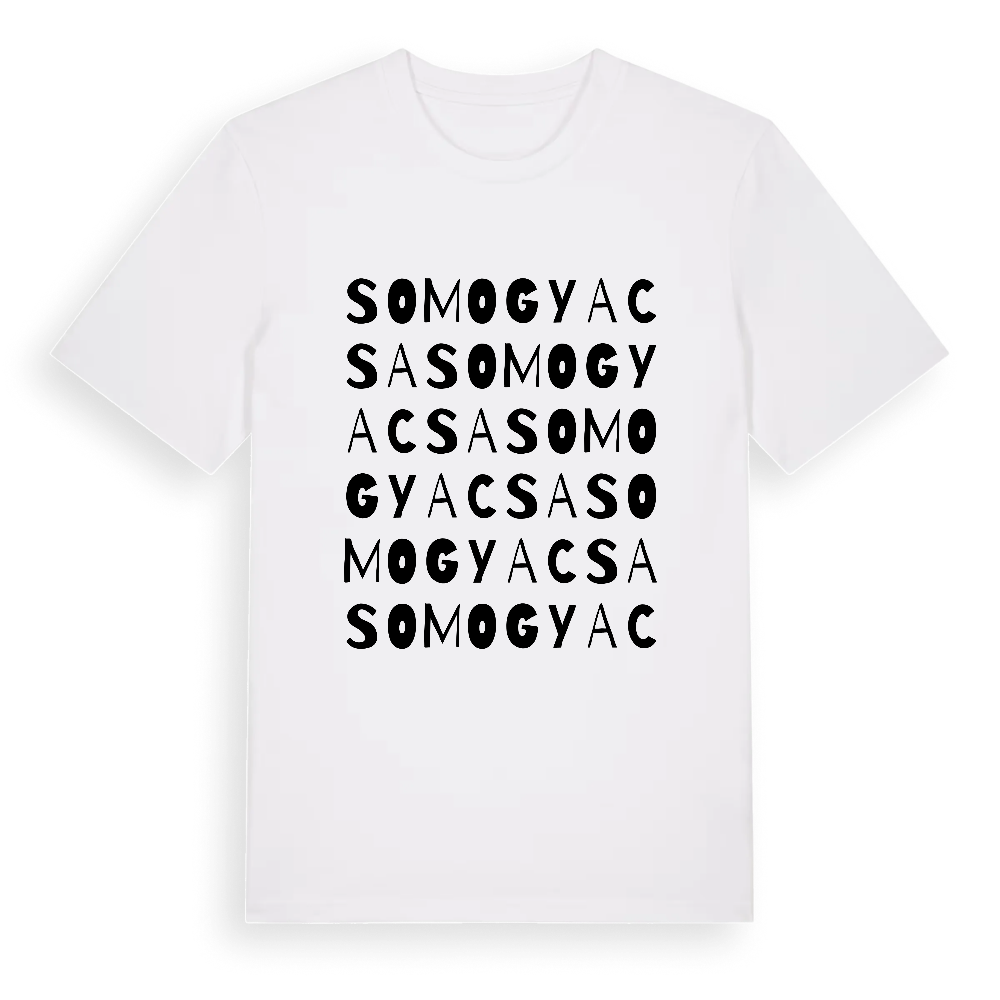 Somogyacsa ordlek t-shirt – White, i miljö
