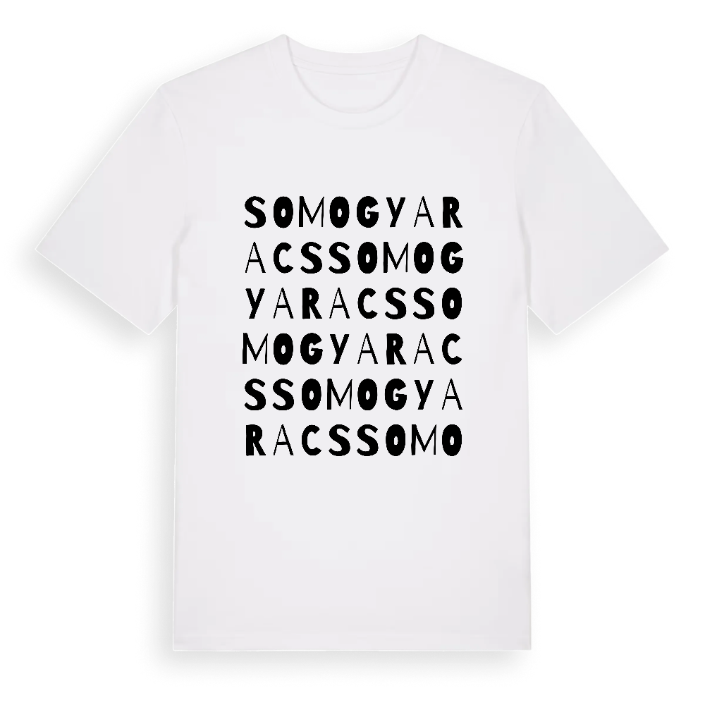 Somogyaracs ordlek t-shirt – White, i miljö