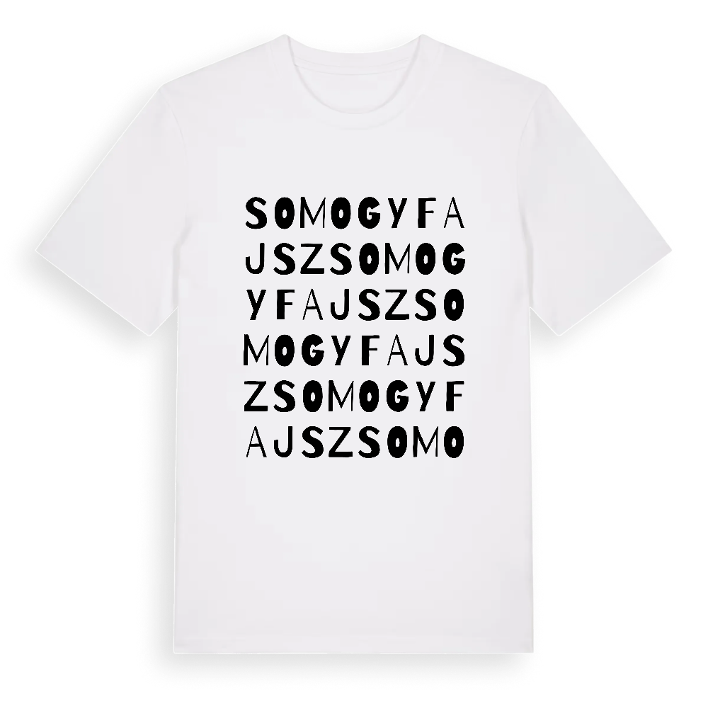 Somogyfajsz ordlek t-shirt – White, i miljö
