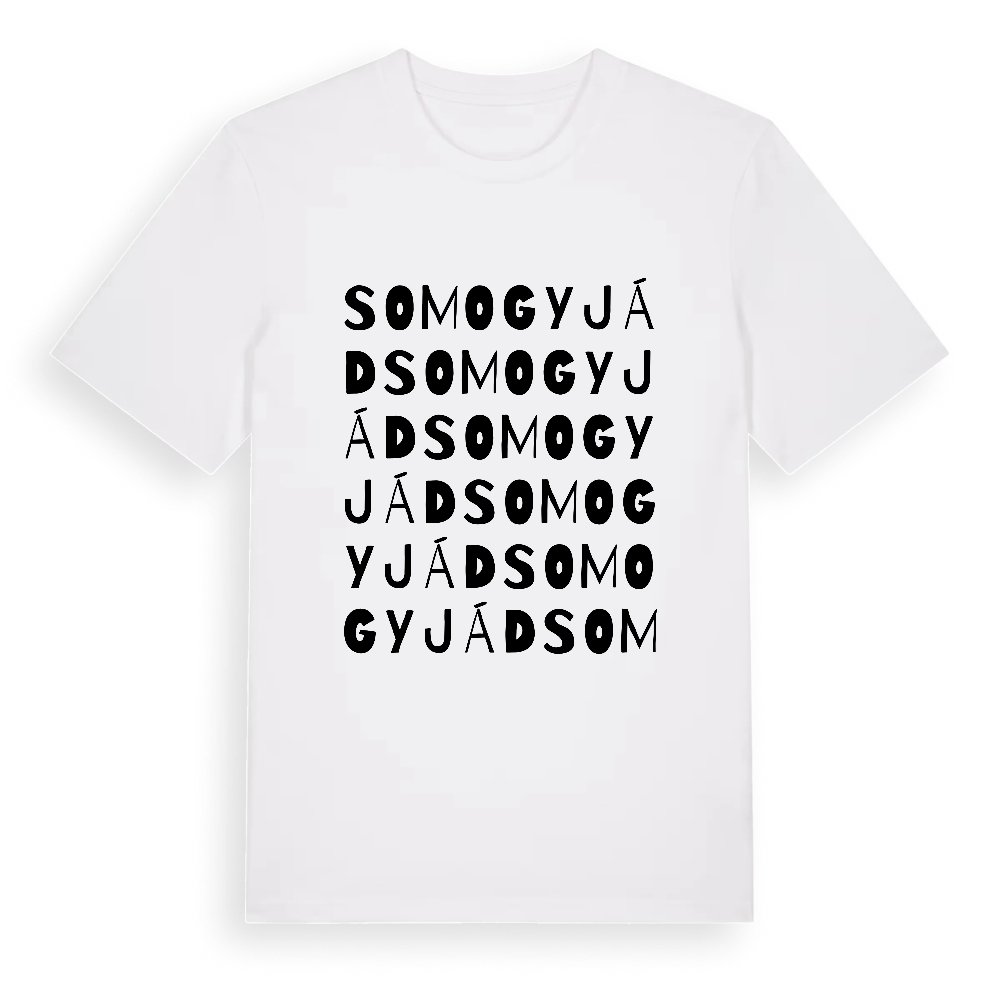 Somogyjád ordlek t-shirt – White, i miljö