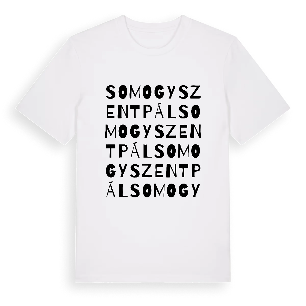 Somogyszentpál ordlek t-shirt – White, i miljö