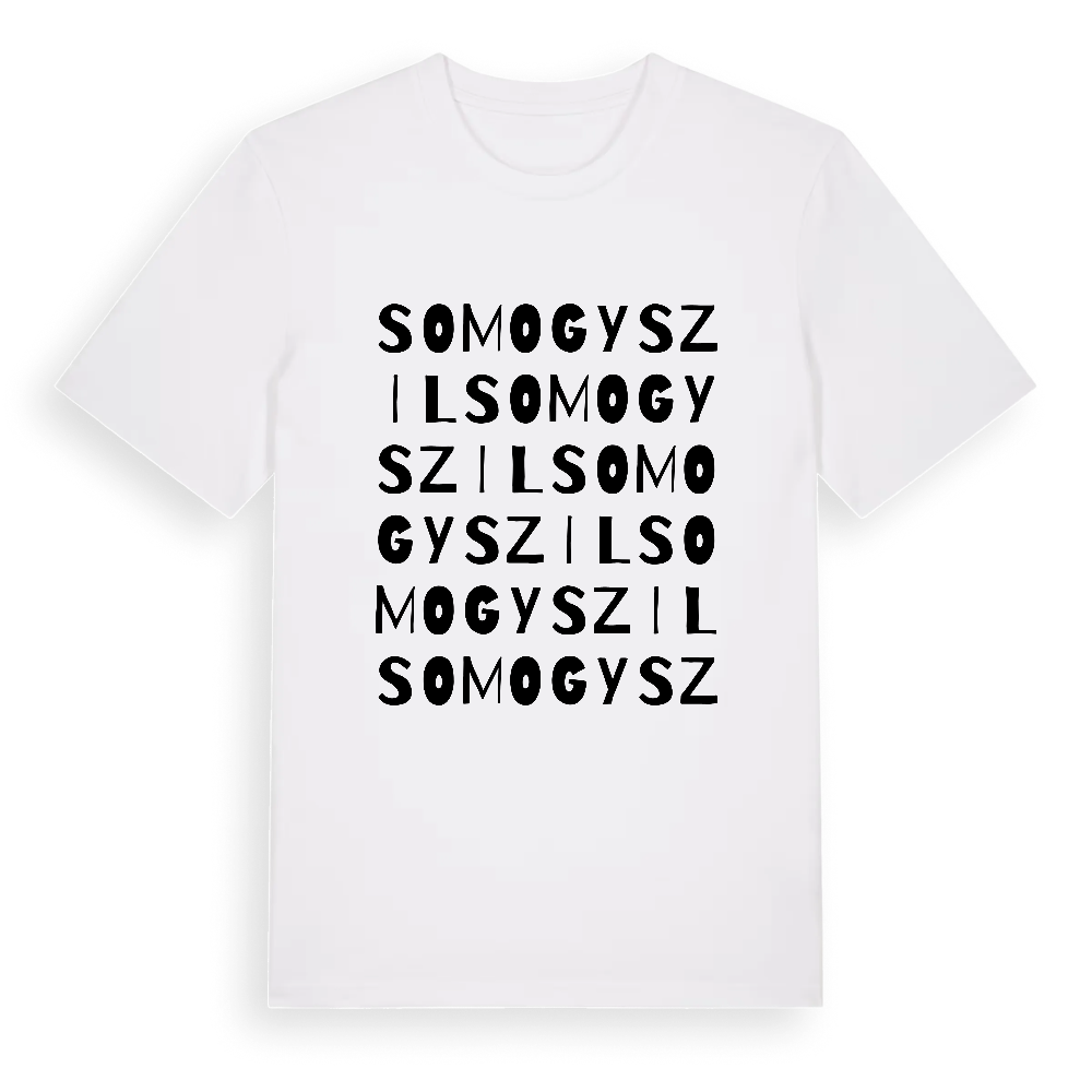 Somogyszil ordlek t-shirt – White, i miljö