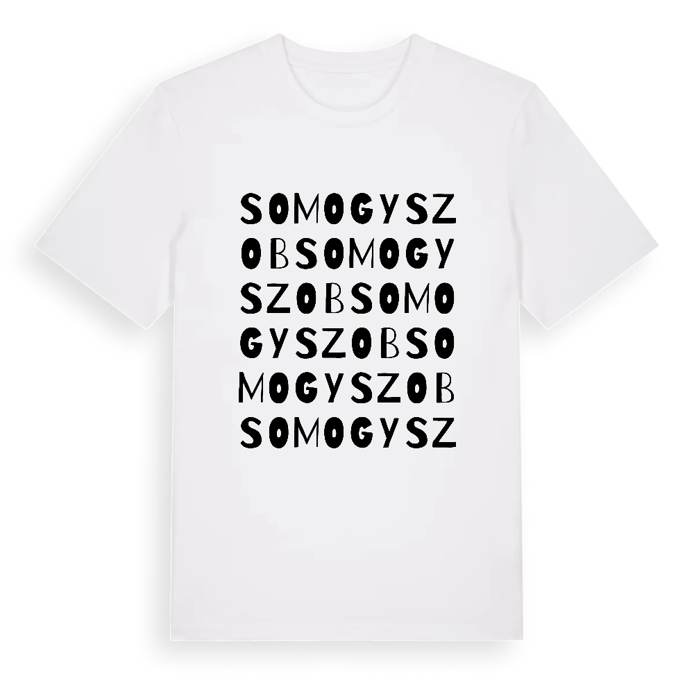 Somogyszob ordlek t-shirt – White, i miljö