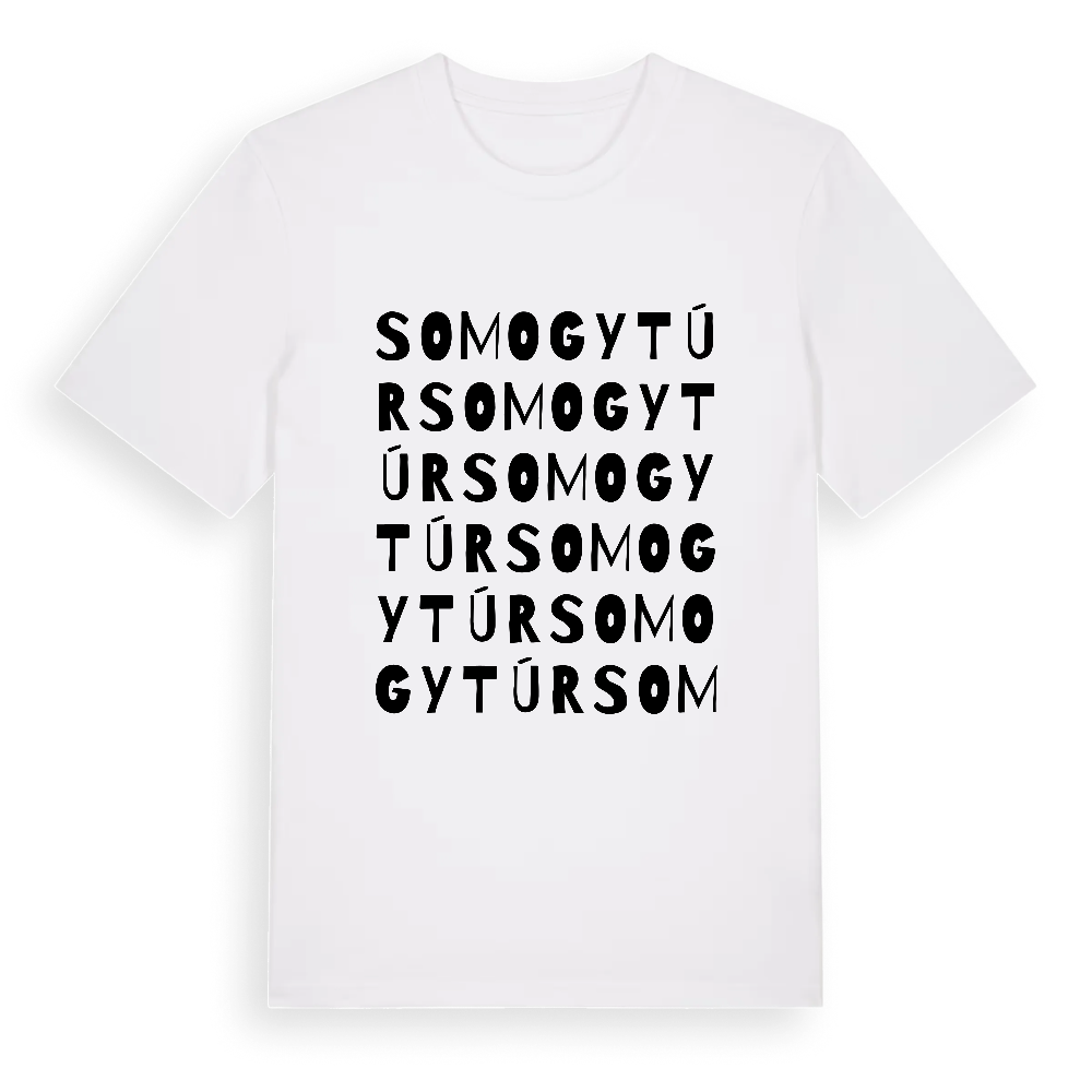 Somogytúr ordlek t-shirt – White, i miljö