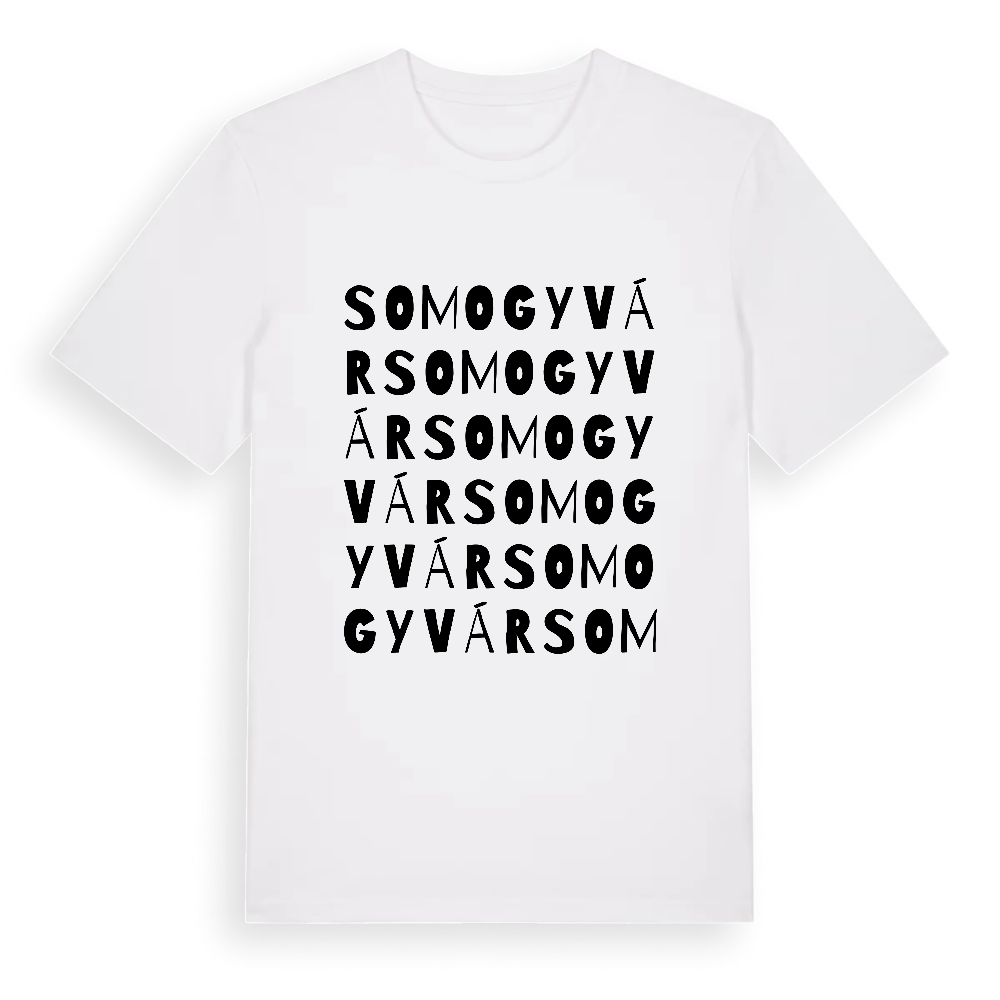 Somogyvár ordlek t-shirt – White, i miljö