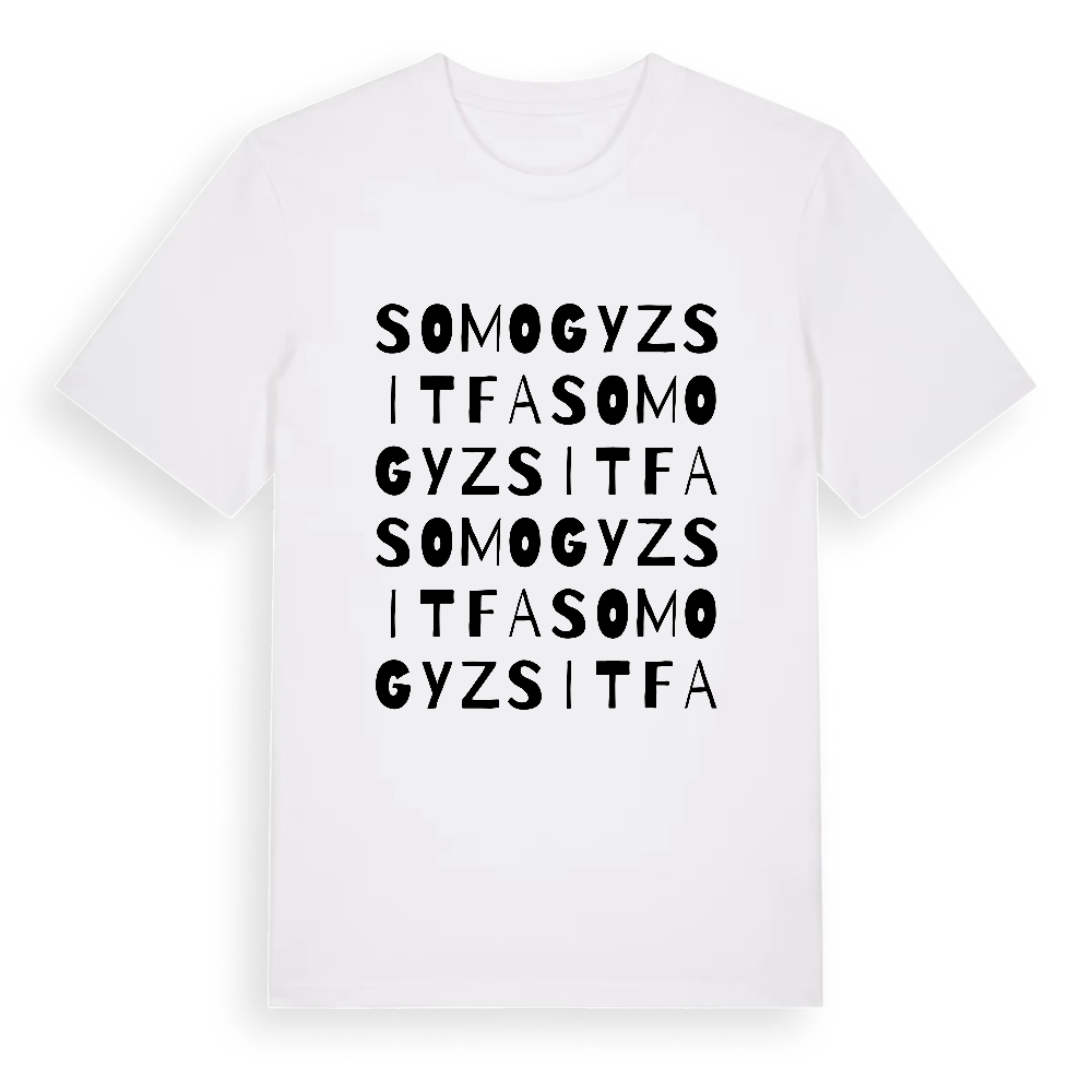 Somogyzsitfa ordlek t-shirt – White, i miljö
