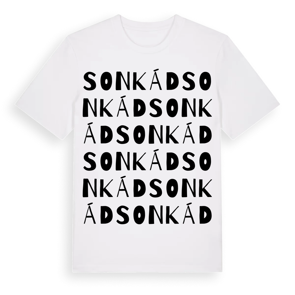 Sonkád ordlek t-shirt – White, i miljö