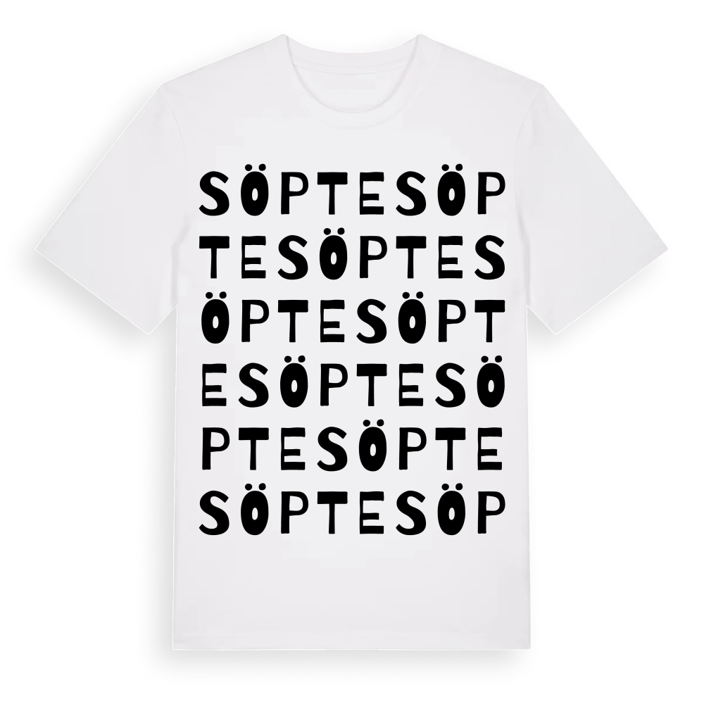 Söpte ordlek t-shirt – White, i miljö