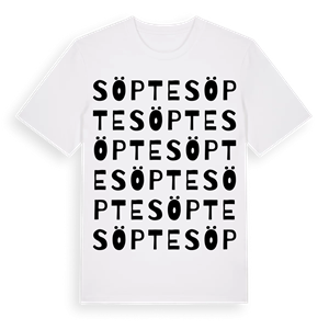 Söpte ordlek t-shirt – ekologisk bomull t-shirt från Pinshirt