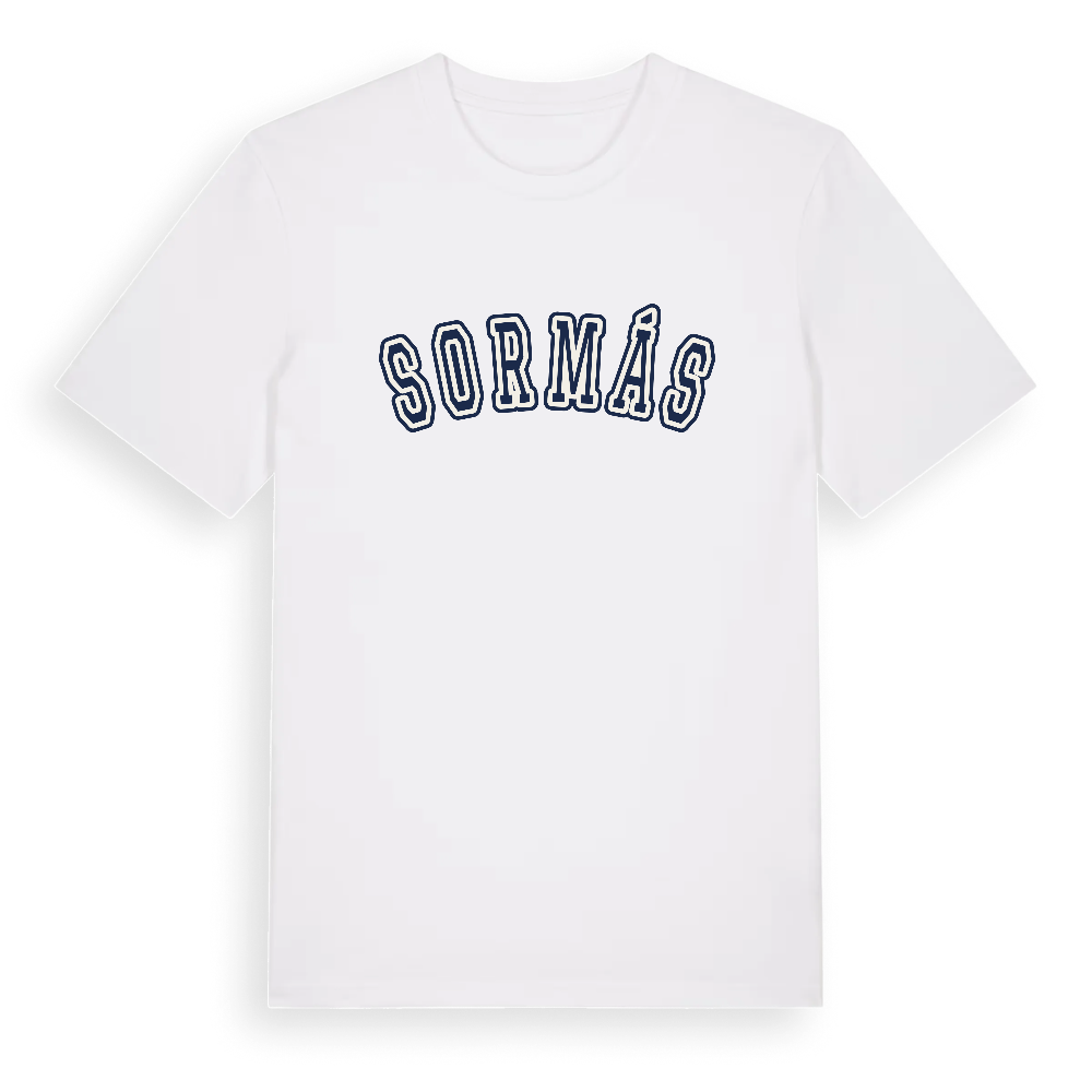 Sormás college t-shirt – White, i miljö
