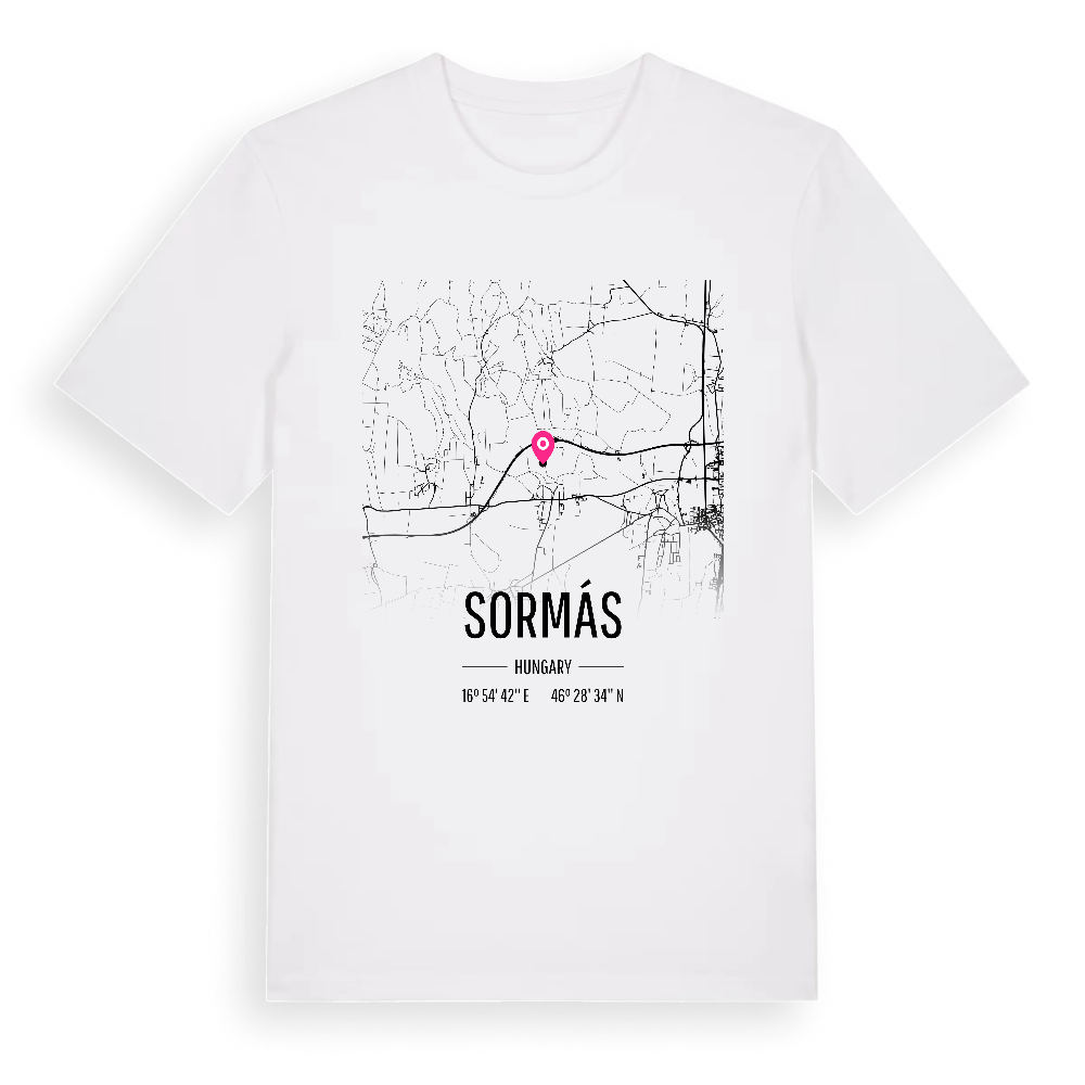 Sormás karta t-shirt – White, i miljö