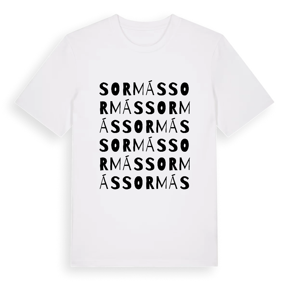 Sormás ordlek t-shirt – White, i miljö