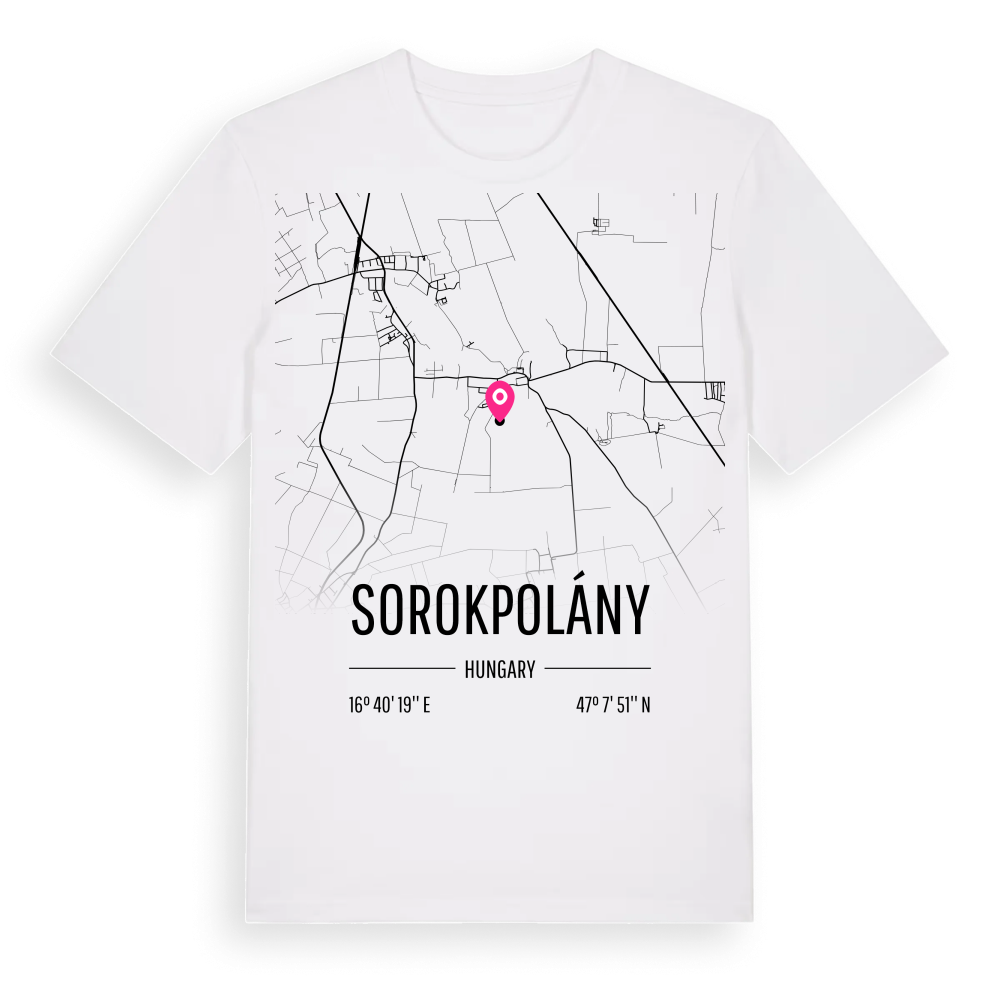 Sorokpolány karta t-shirt – White, i miljö