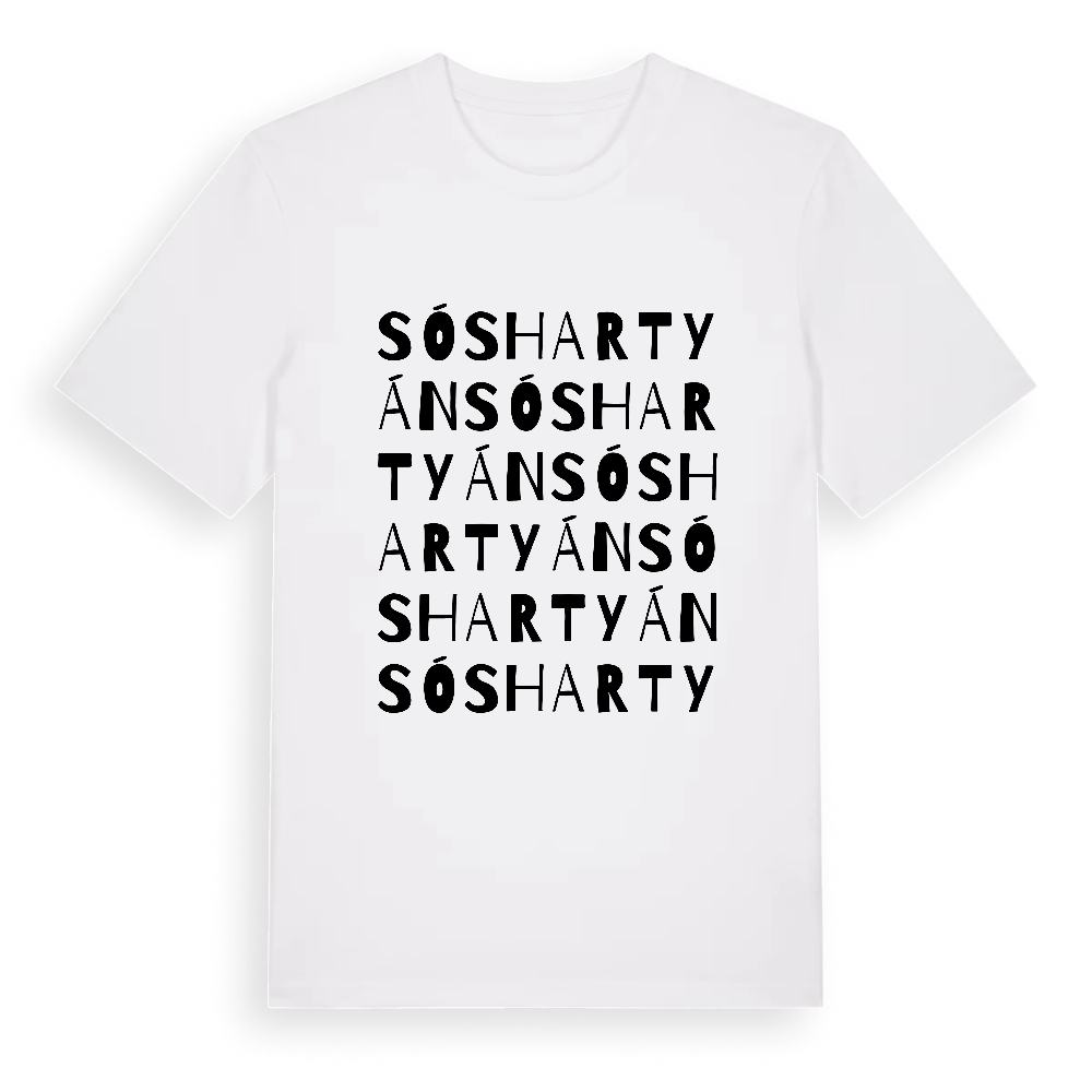 Sóshartyán ordlek t-shirt – White, i miljö