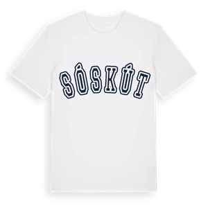 Sóskút college t-shirt – ekologisk bomull t-shirt från Pinshirt