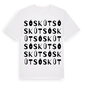 Sóskút ordlek t-shirt – ekologisk bomull t-shirt från Pinshirt