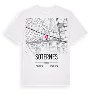 Soternes karta t-shirt – ekologisk bomull t-shirt från Pinshirt
