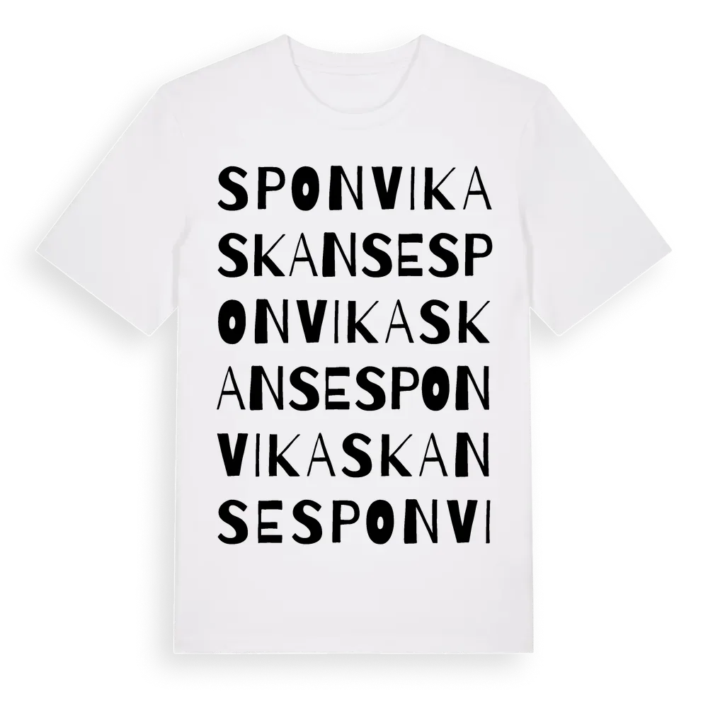 Sponvika Skanse ordlek t-shirt i miljö