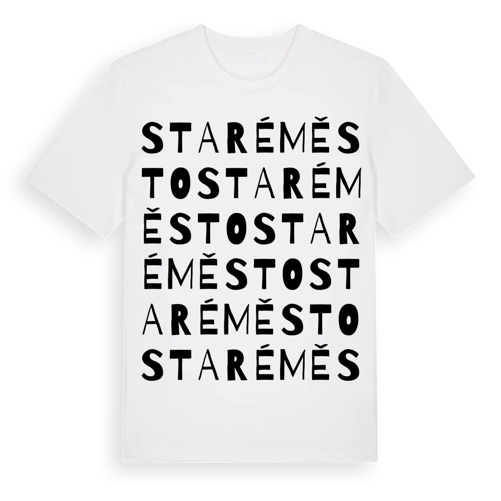 Staré Město ordlek t-shirt – White, i miljö