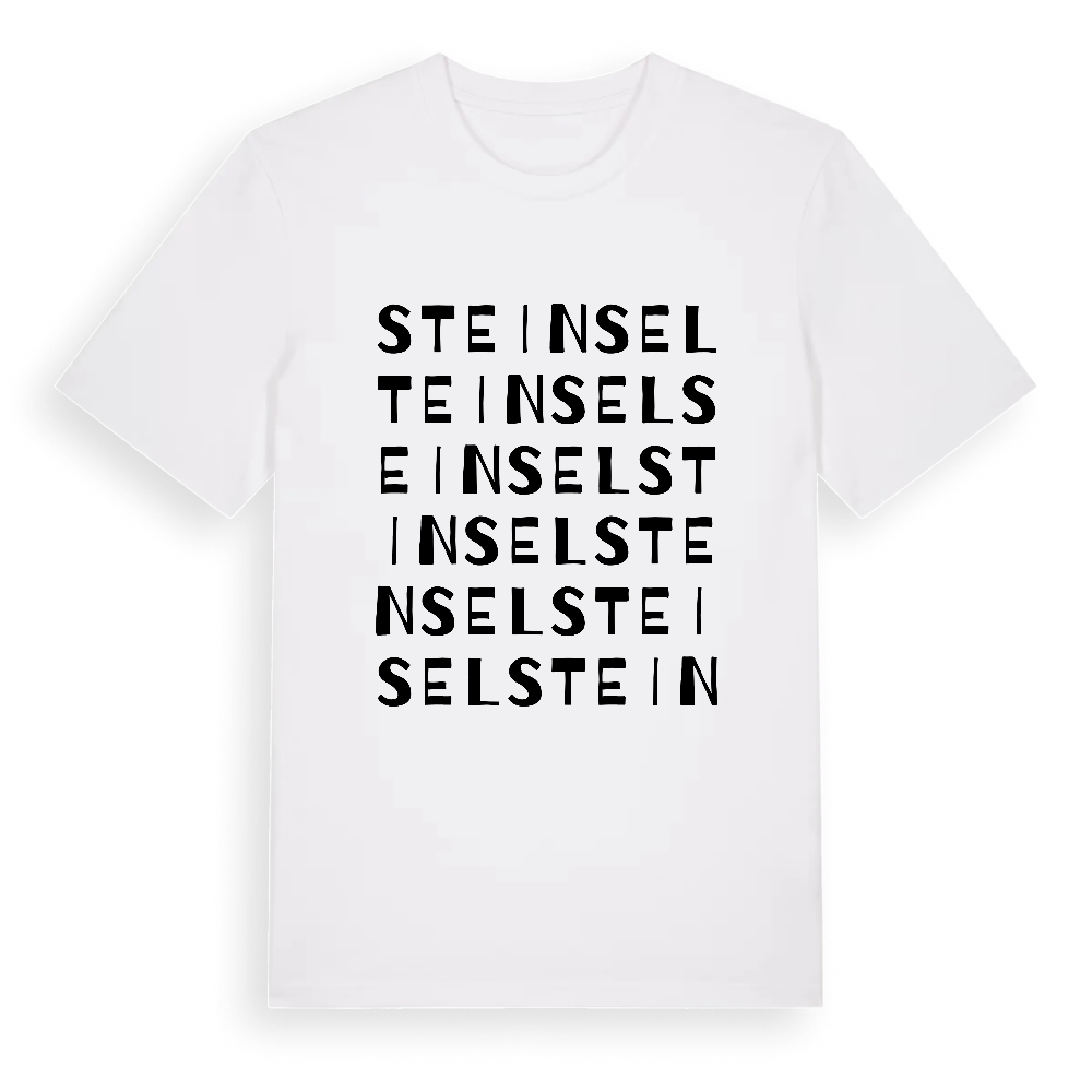 Steinsel ordlek t-shirt – White, i miljö