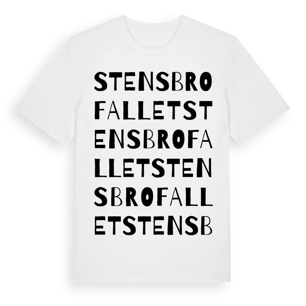 Stensbrofallet ordlek t-shirt i miljö