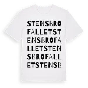 Stensbrofallet ordlek t-shirt – ekologisk bomull t-shirt från Pinshirt