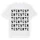 White t-shirt med Sterte ordlek t-shirt