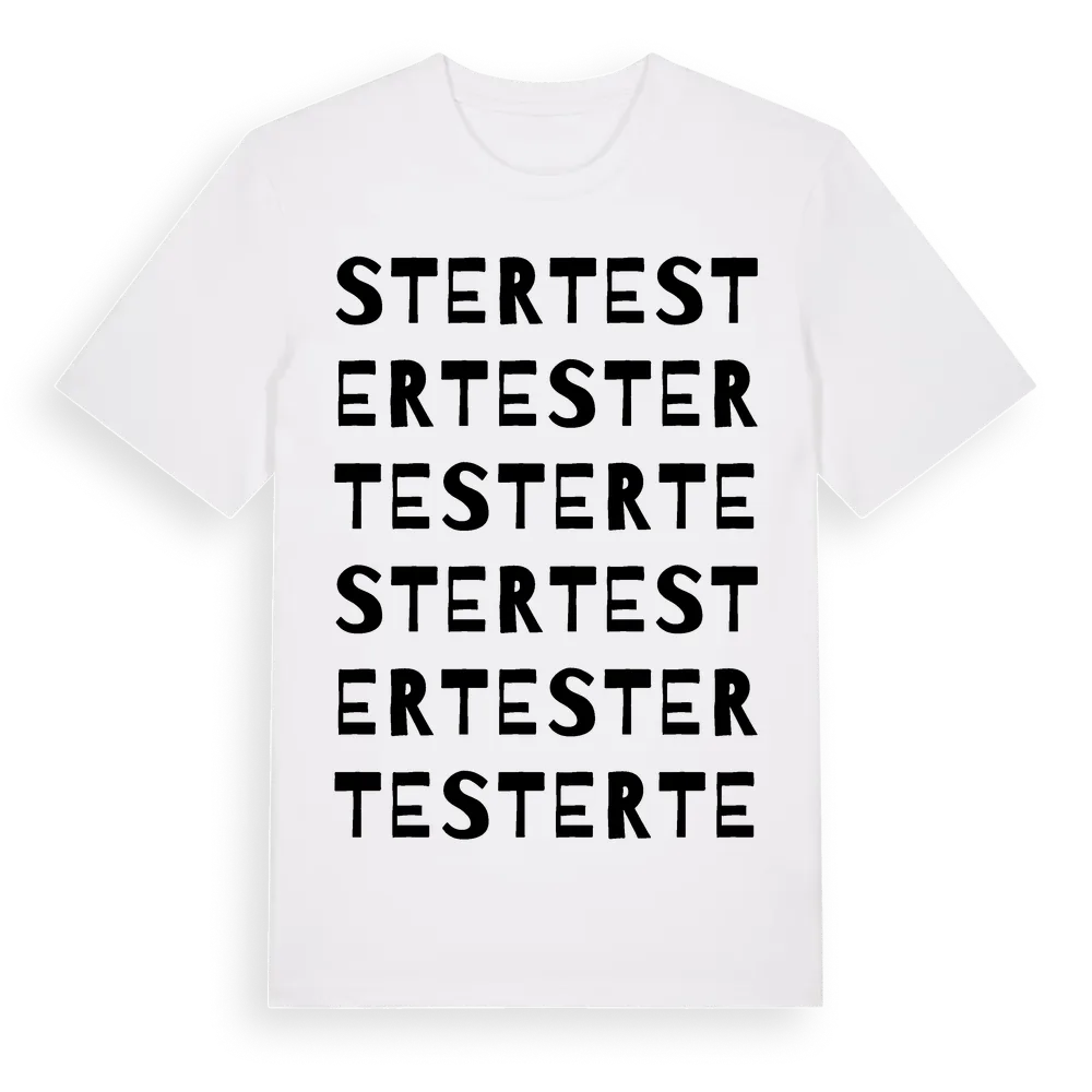 Sterte ordlek t-shirt i miljö