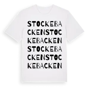 Stockebacken ordlek t-shirt – ekologisk bomull t-shirt från Pinshirt