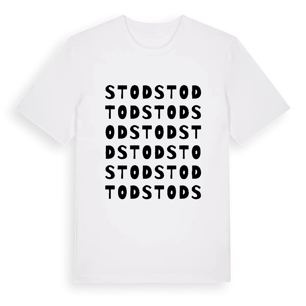 Stod ordlek t-shirt – White, i miljö