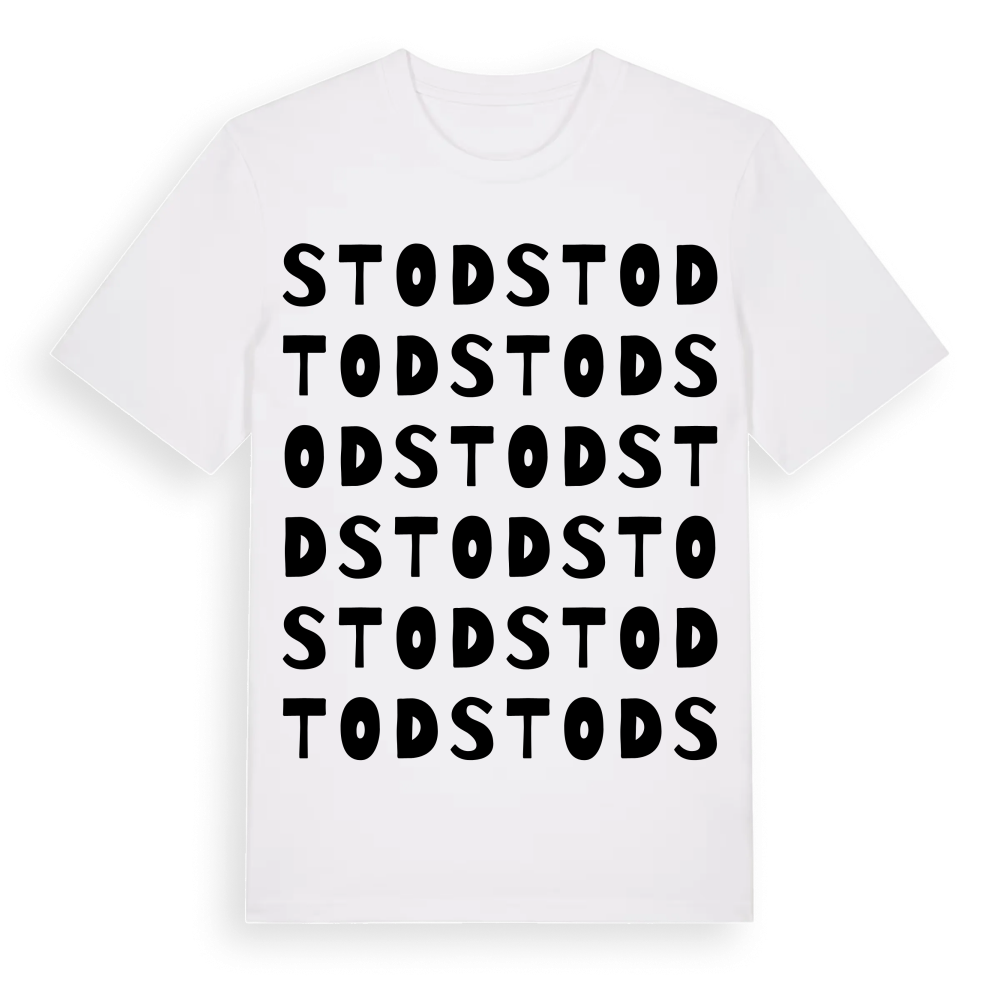 Stod ordlek t-shirt – White, i miljö