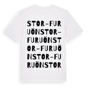 Stor-Furuön ordlek t-shirt – ekologisk bomull t-shirt från Pinshirt