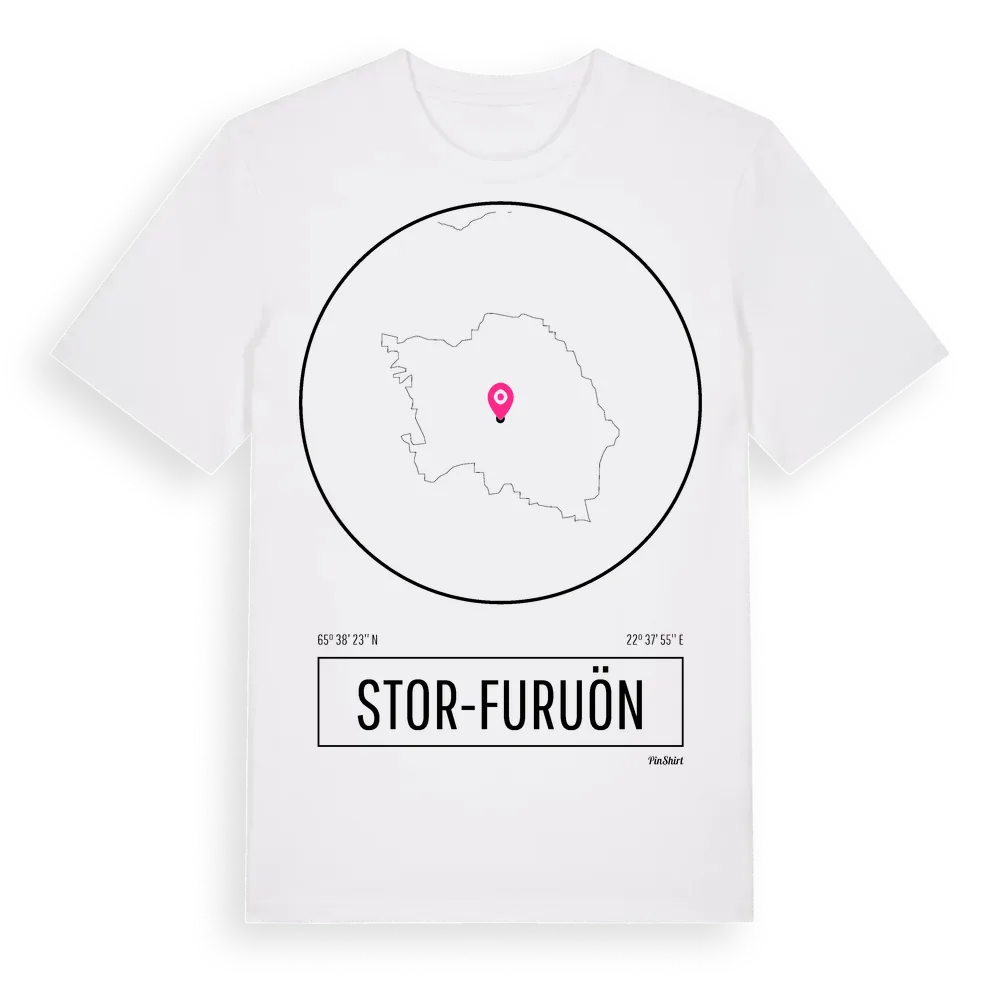 Stor-Furuön t-shirt i miljö