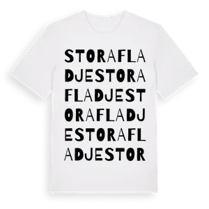 Stora Fladje ordlek t-shirt – ekologisk bomull t-shirt från Pinshirt