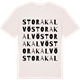 Vintage White t-shirt med Stora Kalvö ordlek t-shirt