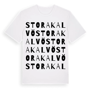 Stora Kalvö ordlek t-shirt – ekologisk bomull t-shirt från Pinshirt